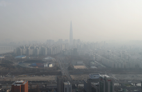 초미세먼지 속 서울