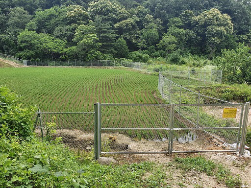 지난해 설치된 ‘야생동물 피해예방시설’