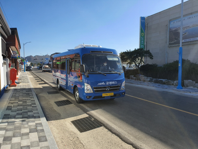 신안 전기버스 운행 전경