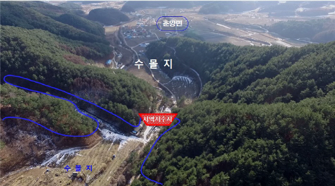 추가. 서벽지구 다목적농촌용수 개발사업 사업장 위치도