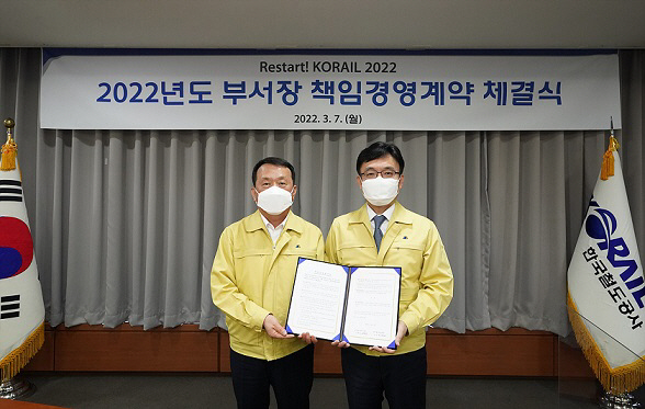 한국철도,_2022년_책임경영계약_체결식