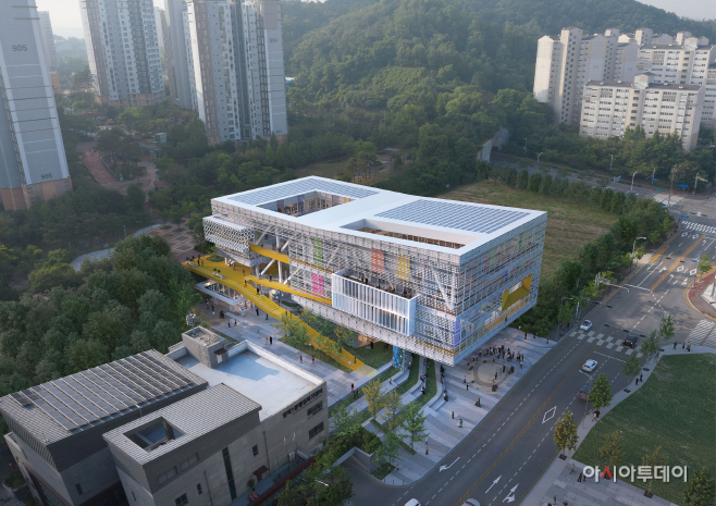 흥덕 청소년문화의 집과 기흥국민체육센터 조감도