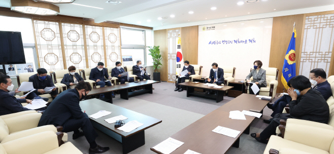 장현국 의장, 의장단 등 정담회서