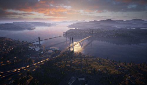 소트라 고속국도 프로젝트 조감도(현수교)(1)