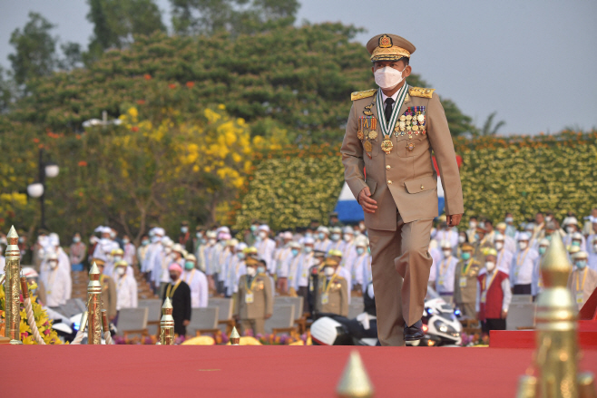 MYANMAR-POLITICS-MILITARY <YONHAP NO-4265> (AFP)