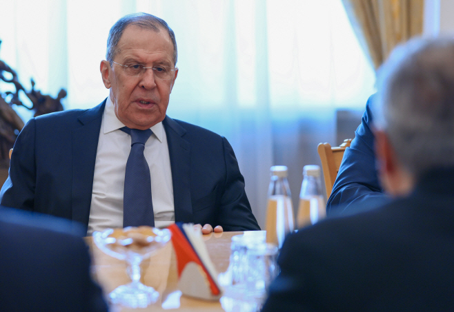 Russia Foreign Minister Lavrov meets with Lebanese Parliament member Talal Arslan