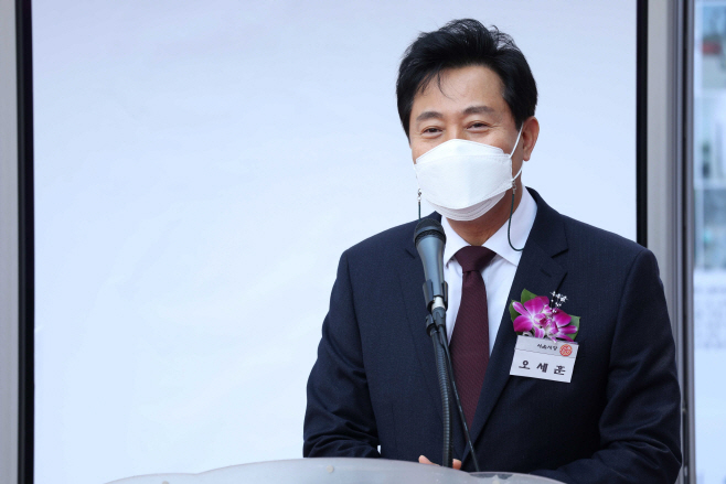 오세훈 서울시장, 한국보도사진전 개막 축사<YONHAP NO-5459>