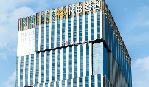 KB증권 여의도 본사 전경 근접