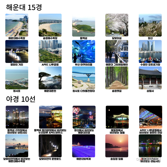 해운대15경 야경10선