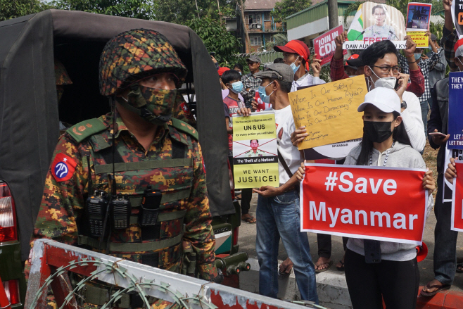 MYANMAR-POLITICS-MILITARY <YONHAP NO-5333> (AFP)