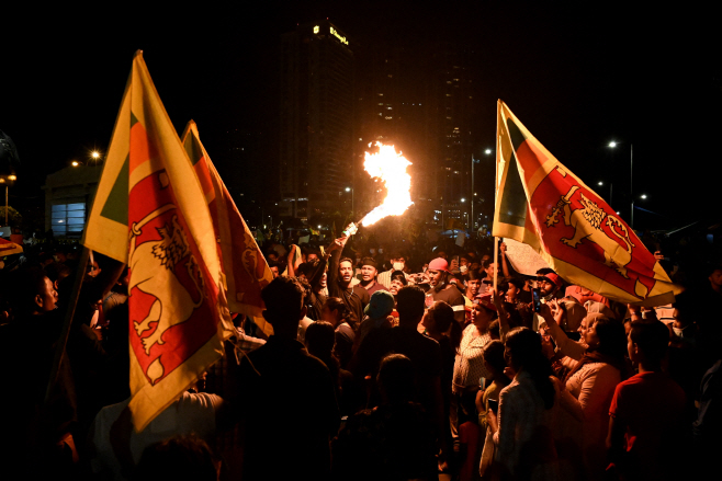 SRI LANKA-POLITICS-ECONOMY-PROTEST <YONHAP NO-1501> (AFP)