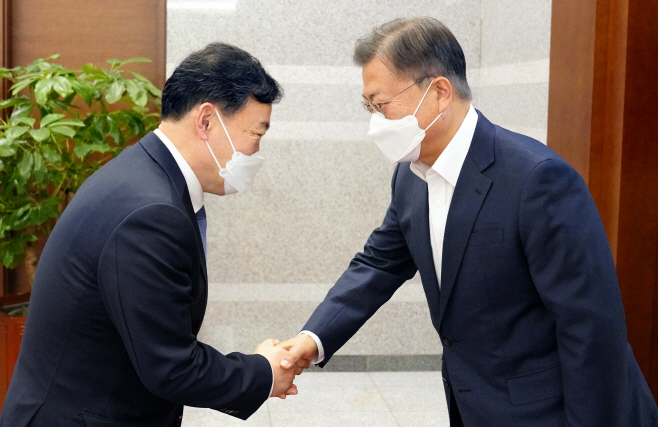문대통령, 김오수 검찰총장 면담