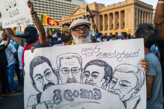 SRI LANKA-POLITICS-ECONOMY-PROTEST <YONHAP NO-6449> (AFP)
