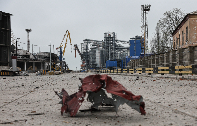 Mariupol Commercial Sea Port in Ukraine