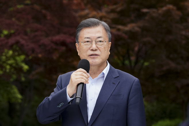 인사말하는 문재인 대통령