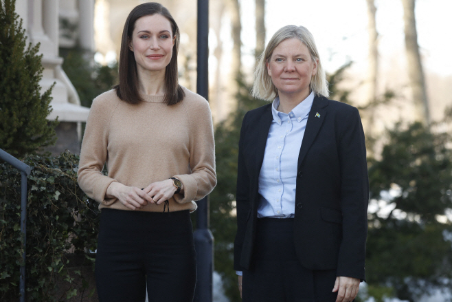 FINLAND-SWEDEN-DIPLOMACY-POLITICS <YONHAP NO-6196> (AFP)