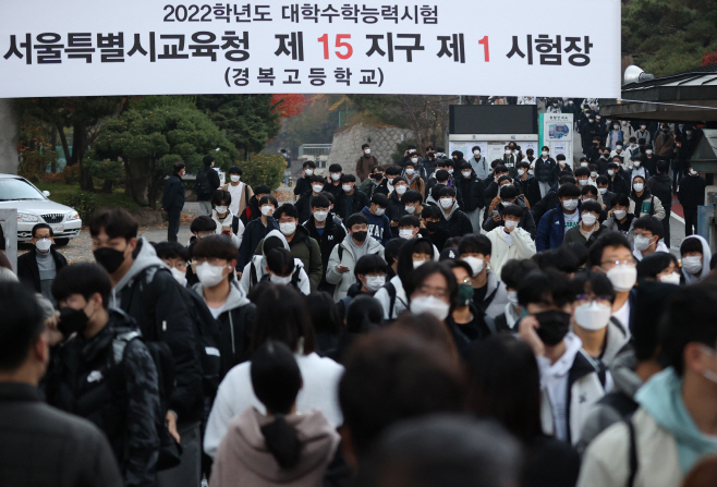 수능 마치고 집으로