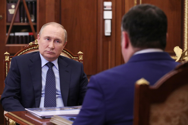 Russian President Putin meets with Tver Region Governor Rudenya