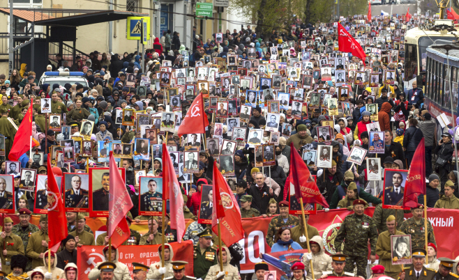 Russia Victory Day Parade <YONHAP NO-5794> (AP)