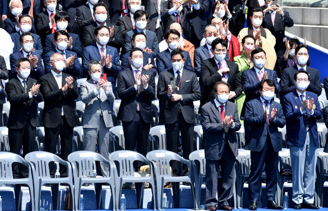 취임식 참석한 기업인