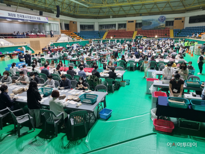 광양개표장