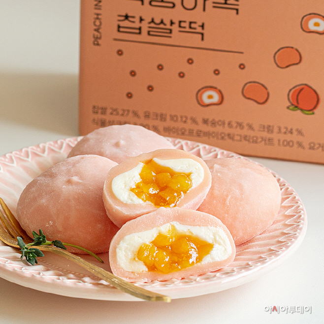 [첨부1] 쿠캣, 신제품 ‘쿠캣 복숭아쏙 찹쌀떡’ 이미지1