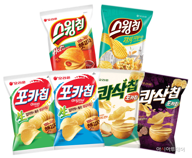 [오리온 사진자료] 포카칩, 스윙칩 이미지