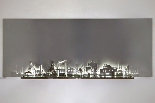 강은구,A night at the ironworks 3,230x91x15cm, stainless st