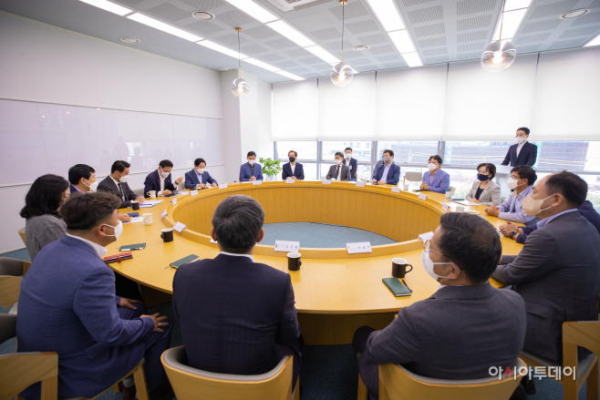 주광덕 남양주시장 당선인 남양주시 실국소원장 면담