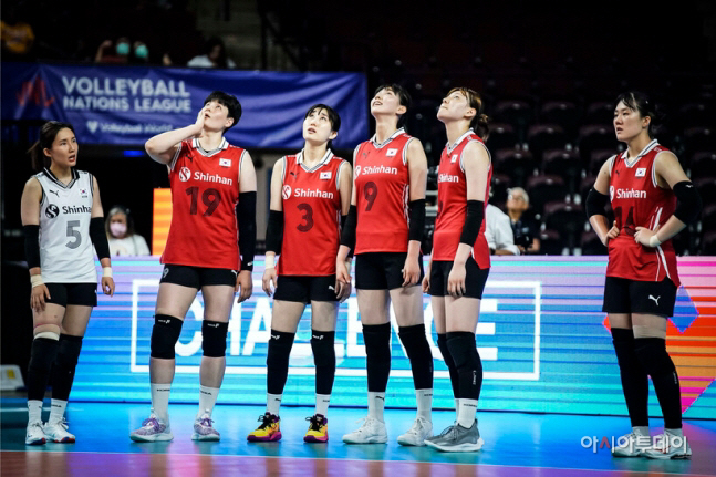 여자 배구 대표팀 선수들 FIVB