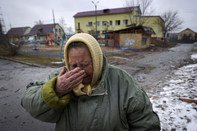 Russia Ukraine War Day In Photos <YONHAP NO-4097> (AP)