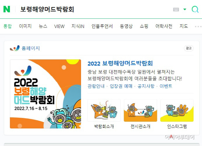 보령해양머드박람회, 대대적 광고 실시