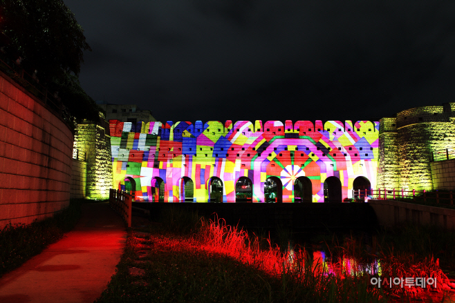 2022 수원화성 미디어아트쇼_파일럿테스트_남수문