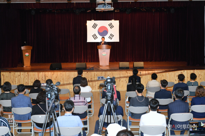백경현 구리시장, 취임 첫 월례조회