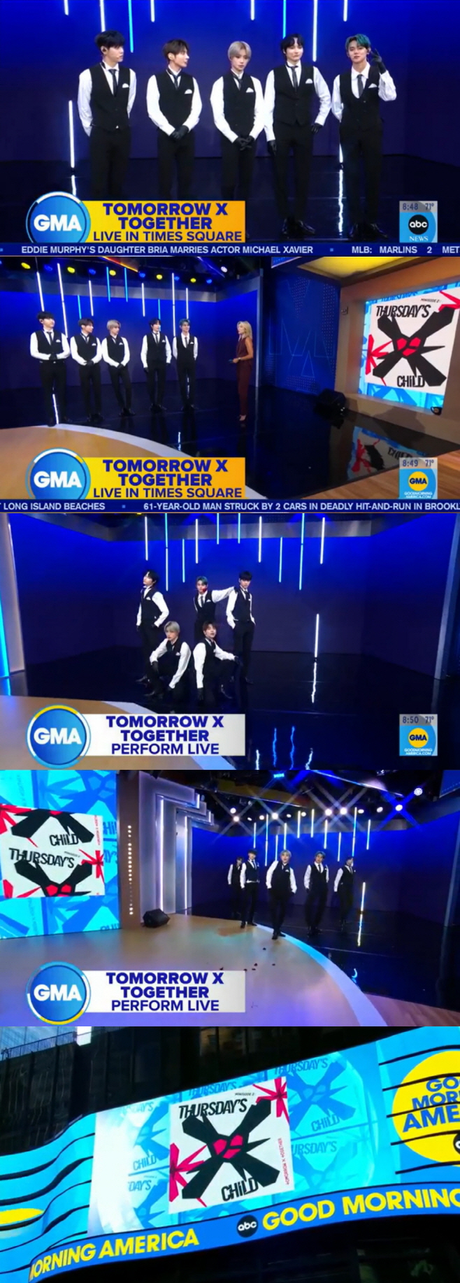 투모로우바이투게더_GMA 출연 갈무리