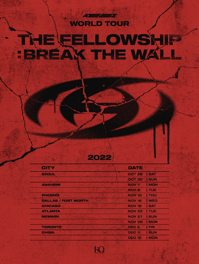 에이티즈, 2022 하반기 월드투어 발표…10월부터 시작 아시아투데이