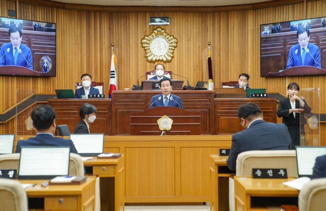 박홍률 목포시장 의회연설