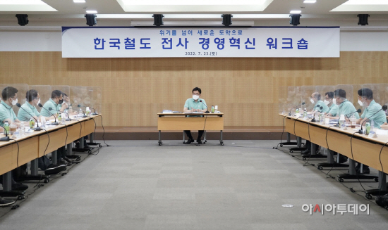 한국철도 전사 경영혁신 워크숍 사진