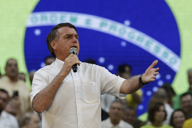 Brazil Elections Bolsonaro <YONHAP NO-1697> (AP)