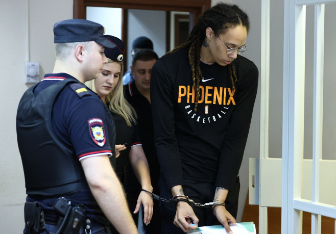 US basketball player Brittney Griner in Khimki court charged with drug smuggling