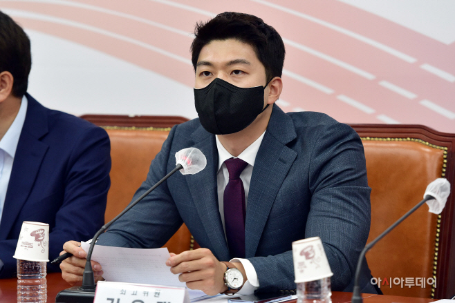 [포토] 김용태 최고위원 '국민의힘 최고위 발언'