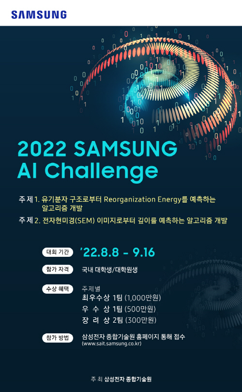 (사진) 삼성전자 AI 챌린지 포스터
