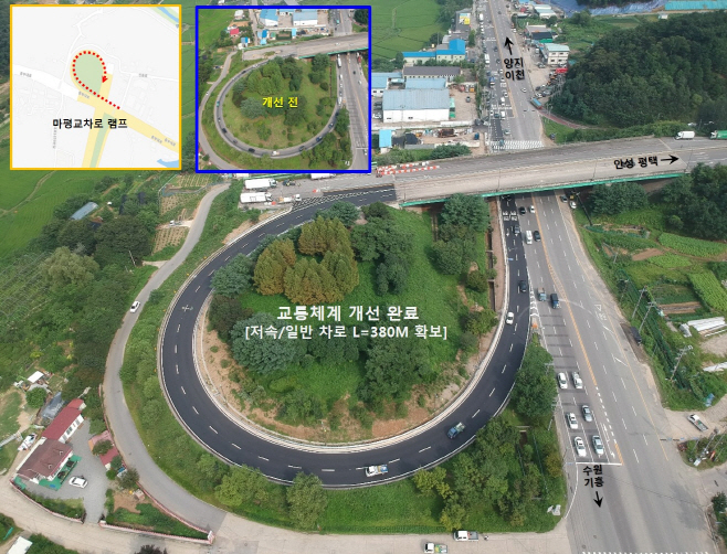 마평교차로 램프구간 차로 확장