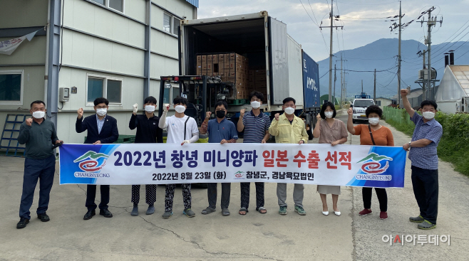 창녕군, 전국 유일 재배 미니양파 일본 수출