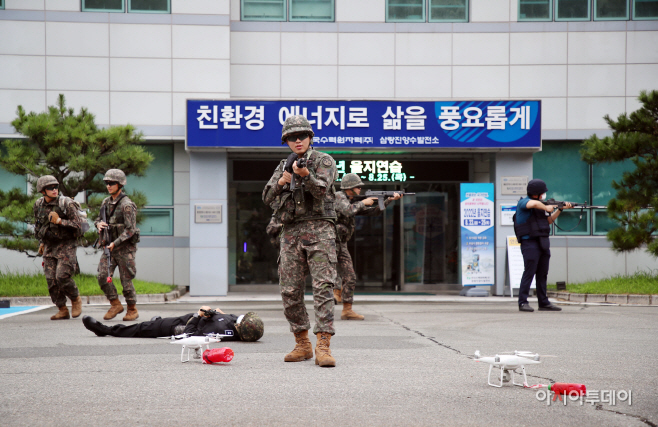 삼랑진양수발전소 테러 대비 실제훈련 실시(2)