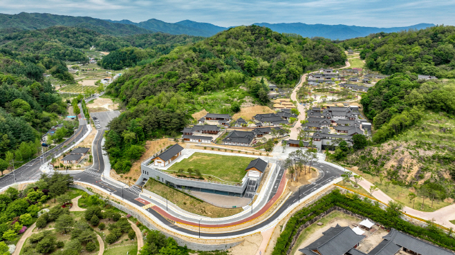영주 1-1 영주시 소수서원 인근에 조성된 선비세상 항공사진