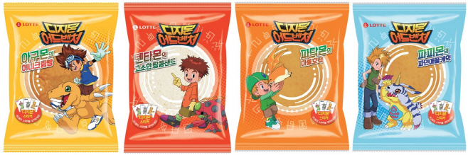 7-11)디지몬빵 4종