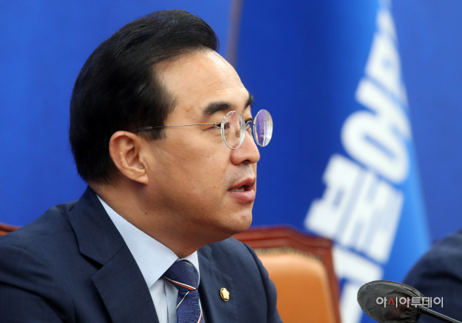 [포토] 박홍근 원내대표 '대통령실 인적개편, 실무진 칼바람...검핵관 무풍지대'
