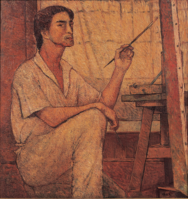 자화상, 1943, 캔버스에 유채, 94×80cm, 개인 소장. (1)