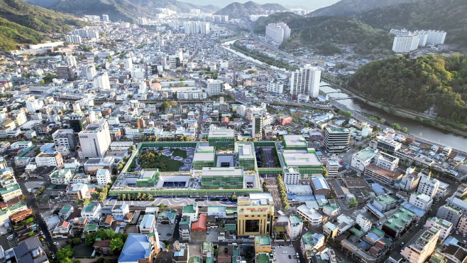 2025년에 준공될 순천시 신청사 조감도